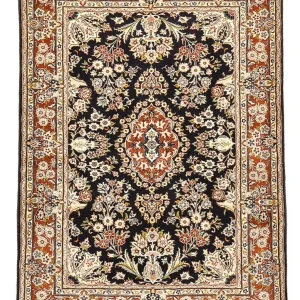 Perserteppich - Nain - 135 x 90 cm - dunkelblau