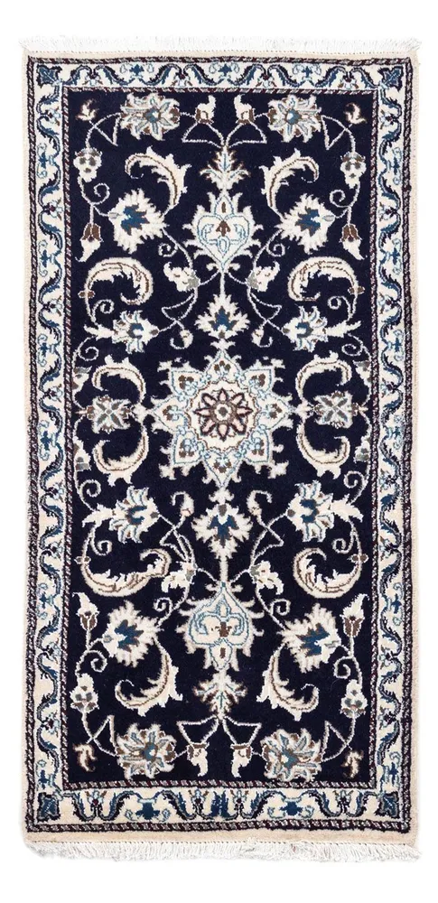 Perserteppich - Nain 136 x 68 cm - dunkelblau