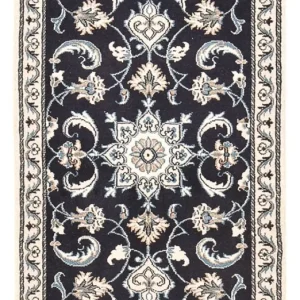 Perserteppich - Nain - 136 x 70 cm - dunkelblau