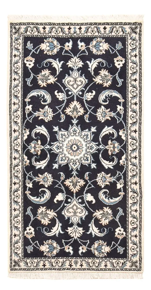 Perserteppich - Nain - 136 x 70 cm - dunkelblau
