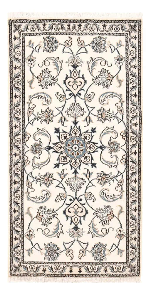 Perserteppich - Nain - 136 x 67 cm - hellgrau