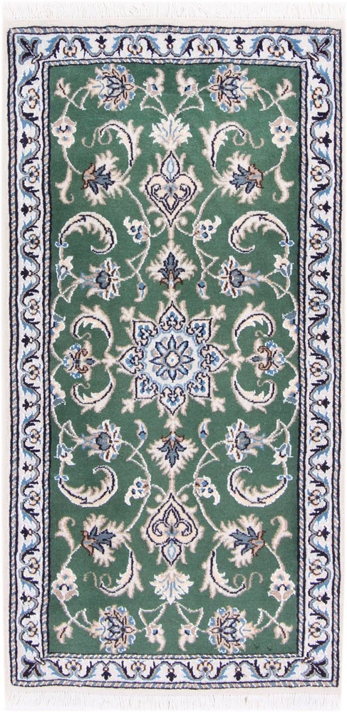 Perserteppich - Nain - 137 x 70 cm - grün