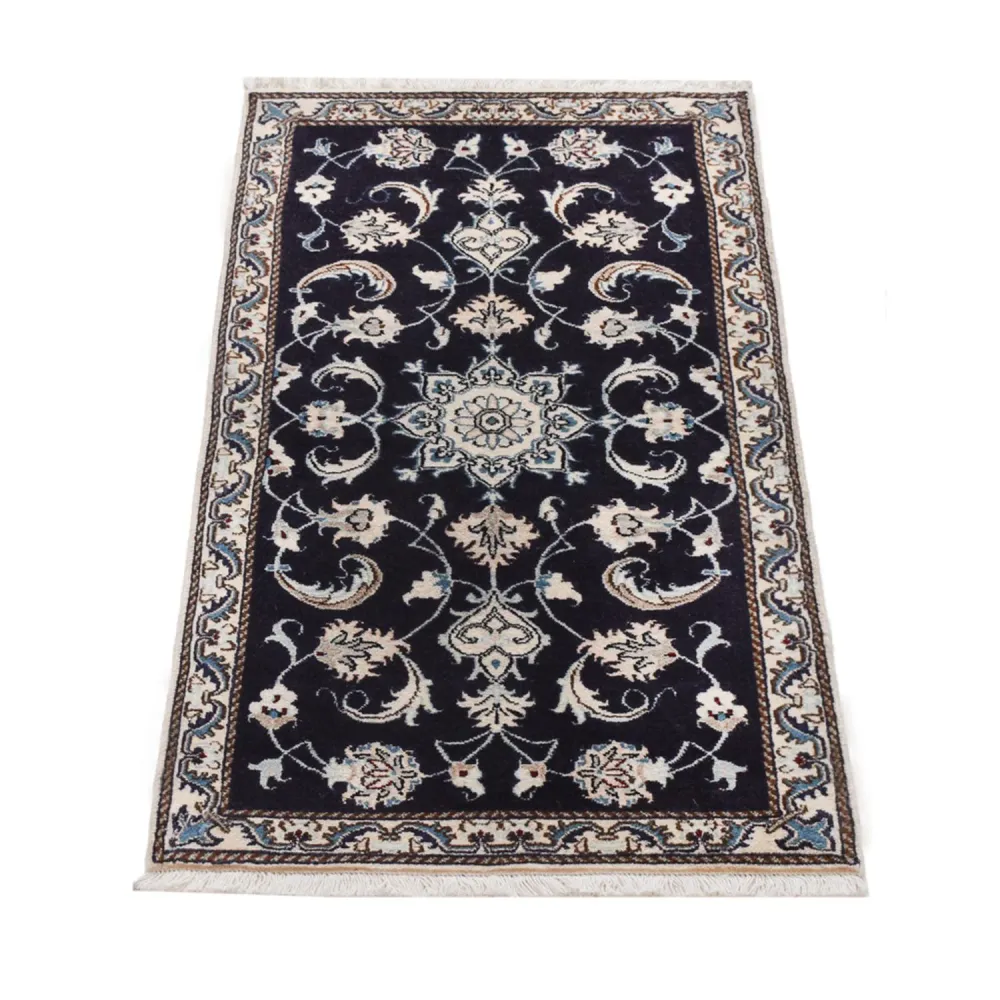 Perserteppich - Nain - 138 x 66 cm - dunkelblau