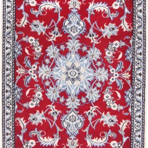 Perserteppich - Nain - 138 x 86 cm - rot