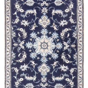 Perserteppich - Nain - 140 x 90 cm - dunkelblau