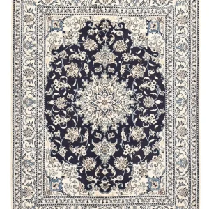 Perserteppich - Nain - 198 x 149 cm - dunkelblau