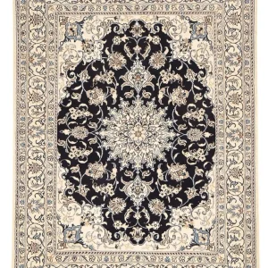 Perserteppich - Nain - 199 x 145 cm - dunkelblau
