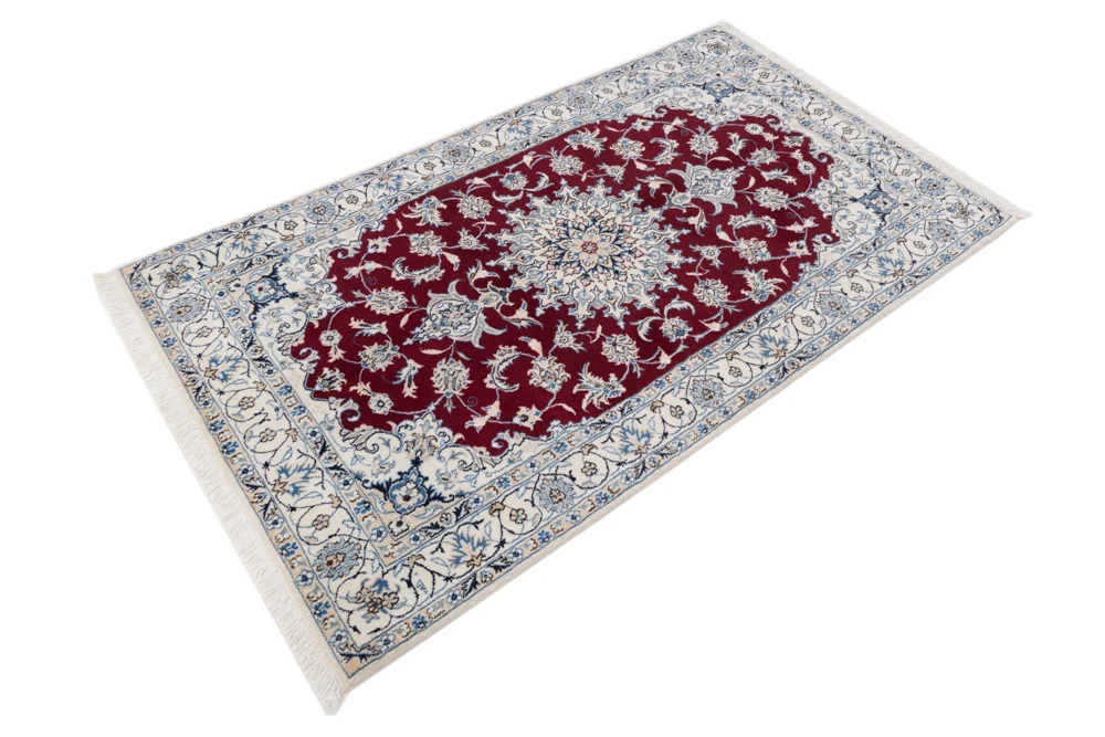 Perserteppich - Nain - 200 x 120 cm - rot