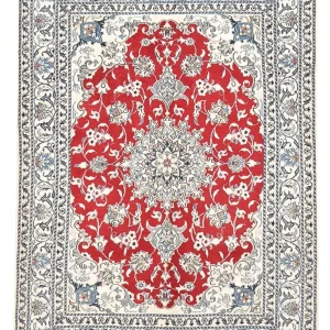 Perserteppich - Nain - 200 x 149 cm - rot