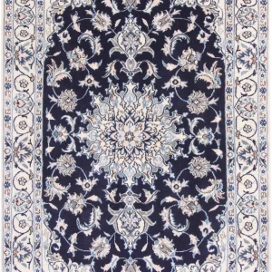 Perserteppich - Nain - 202 x 119 cm - dunkelblau