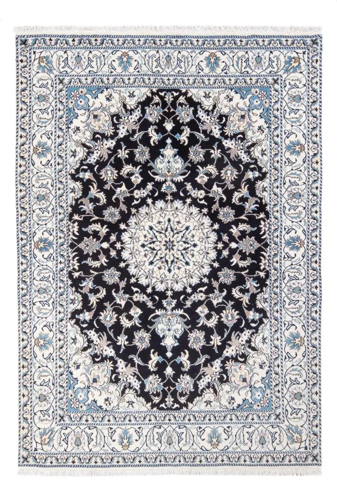 Perserteppich - Nain - 234 x 166 cm - dunkelblau