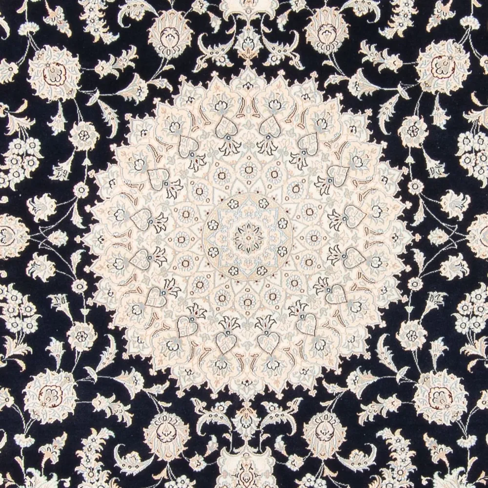Perserteppich - Nain - 267 x 247 cm - dunkelblau