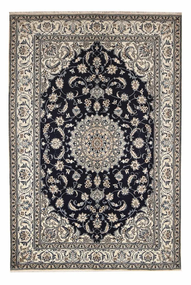 Perserteppich - Nain - 291 x 195 cm - dunkelblau