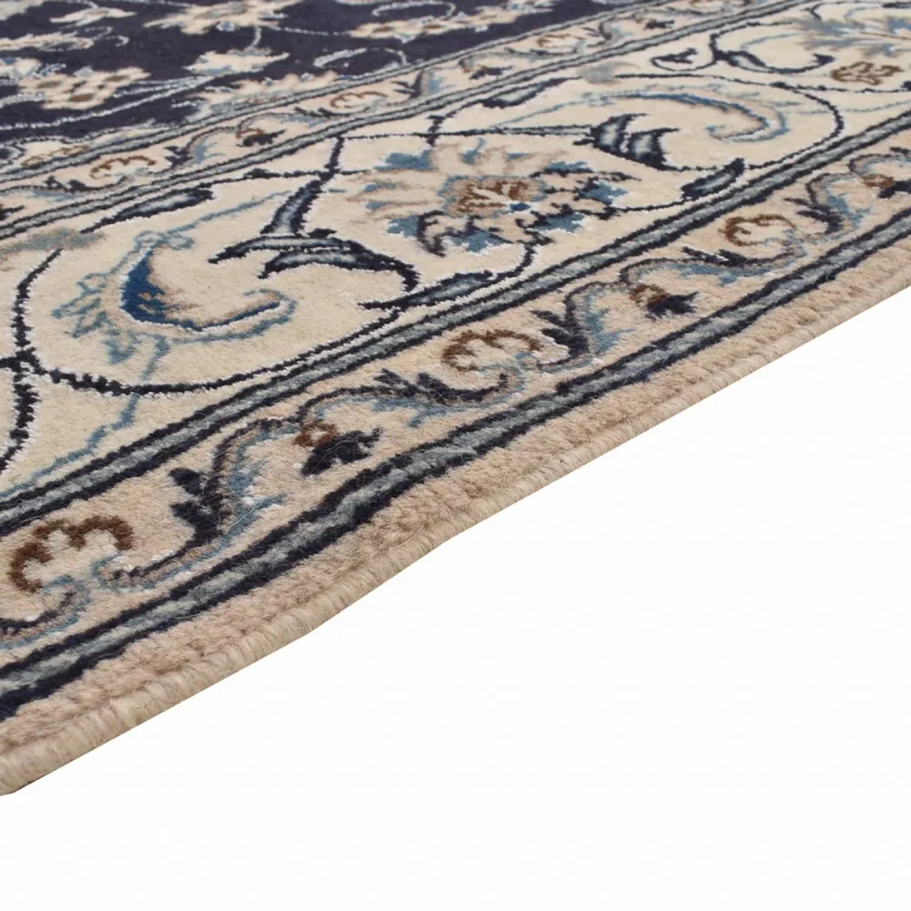Perserteppich - Nain - 291 x 195 cm - dunkelblau