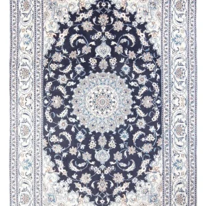Perserteppich - Nain - 302 x 194 cm - dunkelblau