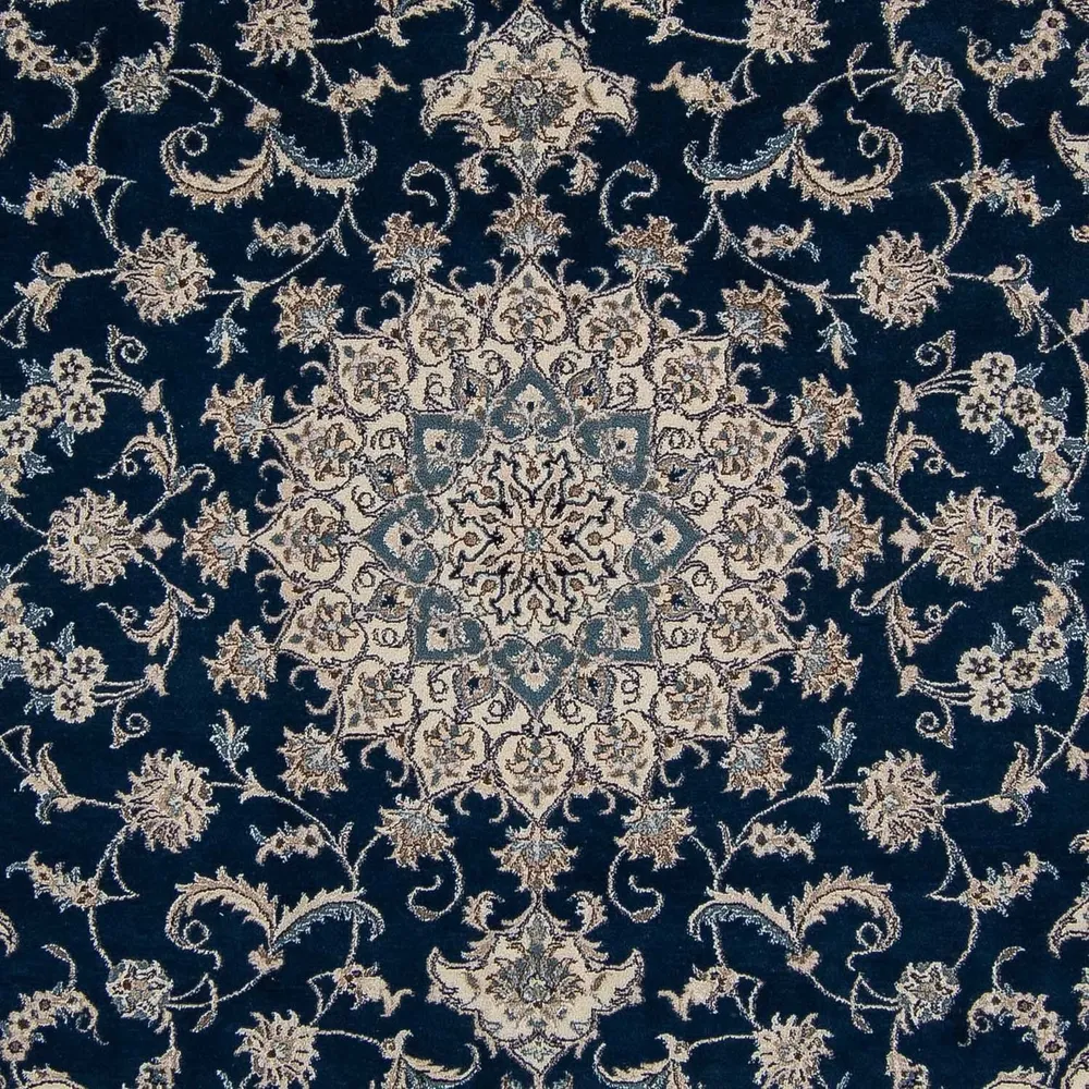 Perserteppich - Nain 345 x 244 cm - dunkelblau