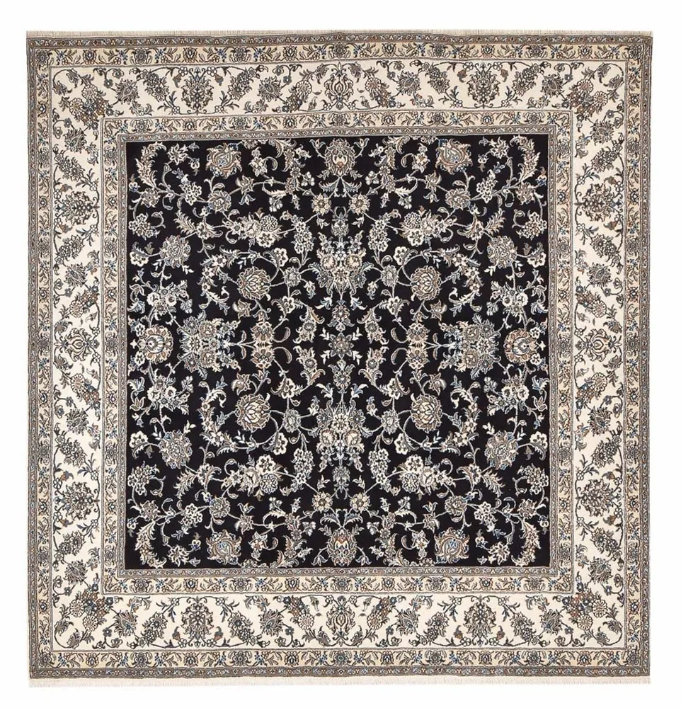 Perserteppich - Nain quadratisch - 293 x 281 cm - dunkelblau