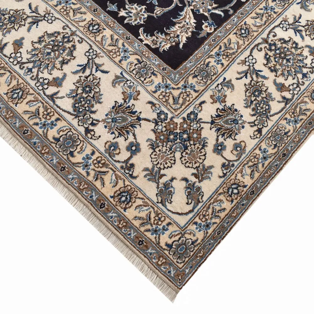 Perserteppich - Nain quadratisch - 293 x 281 cm - dunkelblau