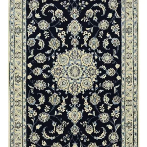 Perserteppich - Nain - Royal - 137 x 88 cm - dunkelblau