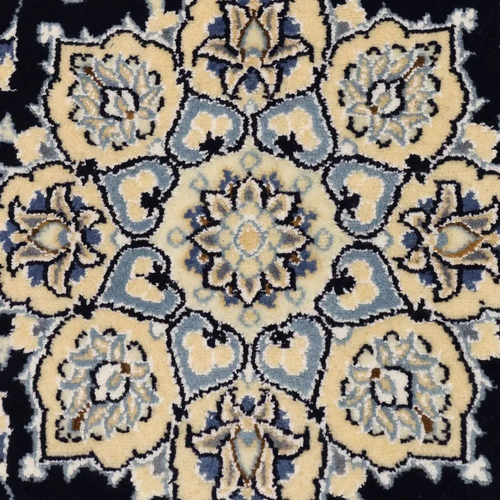 Perserteppich - Nain - Royal - 137 x 88 cm - dunkelblau