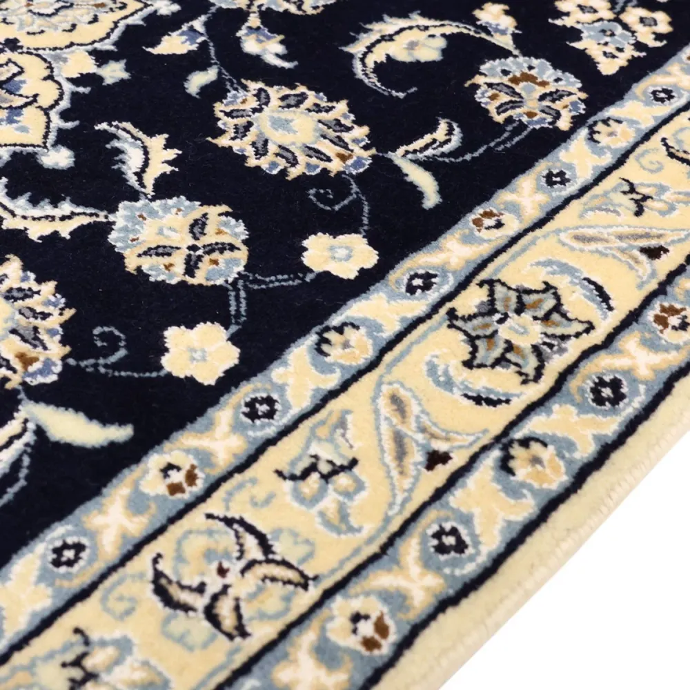 Perserteppich - Nain - Royal - 137 x 88 cm - dunkelblau
