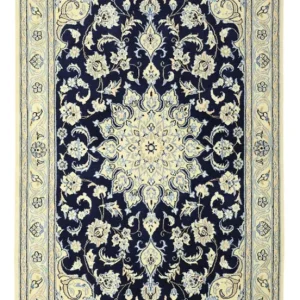 Perserteppich - Nain - Royal - 152 x 87 cm - dunkelblau