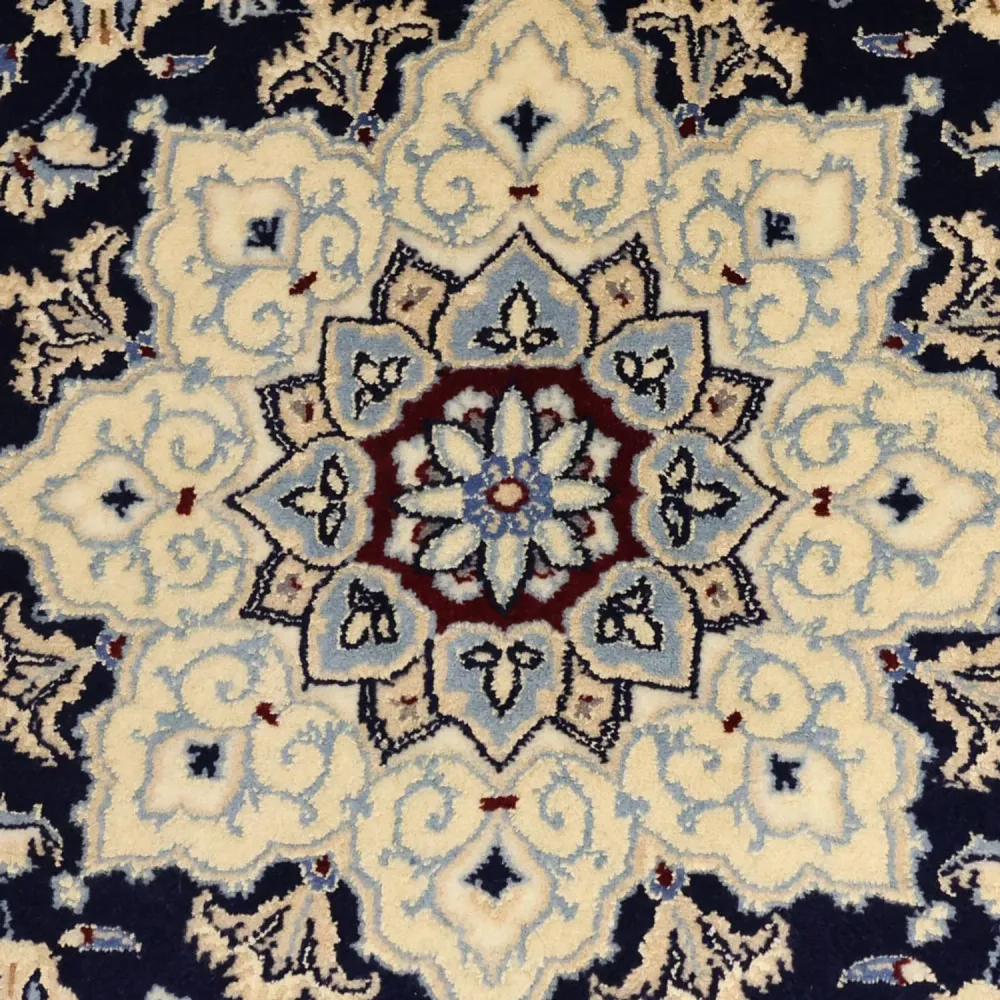 Perserteppich - Nain - Royal - 157 x 106 cm - dunkelblau
