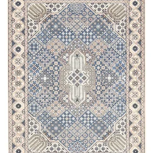Perserteppich - Nain - Royal - 219 x 155 cm - hellblau