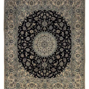 Perserteppich - Nain - Royal 298 x 252 cm - schwarz