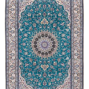 Perserteppich - Nain - Royal 305 x 201 cm - seeblau