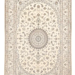 Perserteppich - Nain - Royal - 305 x 205 cm - hellgrau