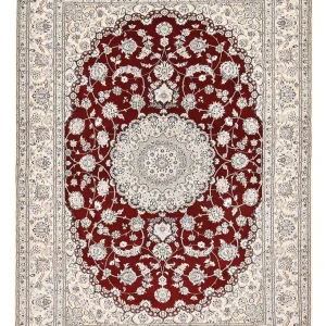 Perserteppich - Nain - Royal - 353 x 246 cm - rot
