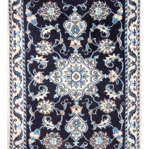 Perserteppich - Nain - Royal - 90 x 60 cm - dunkelblau
