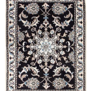 Perserteppich - Nain - Royal - 90 x 60 cm - dunkelblau