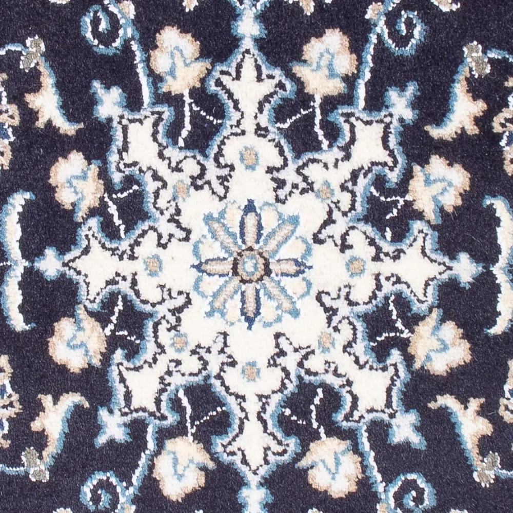 Perserteppich - Nain - Royal - 90 x 60 cm - dunkelblau