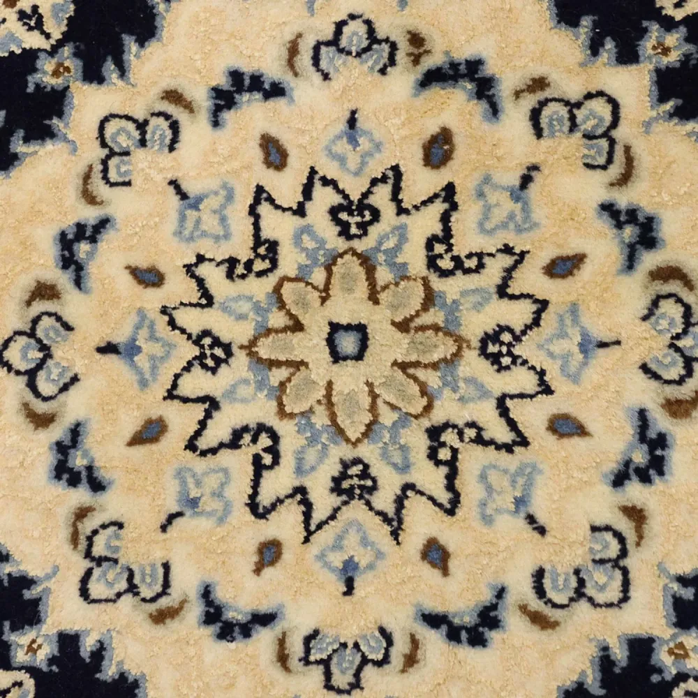 Perserteppich - Nain - Royal - Royal - 114 x 78 cm - dunkelblau