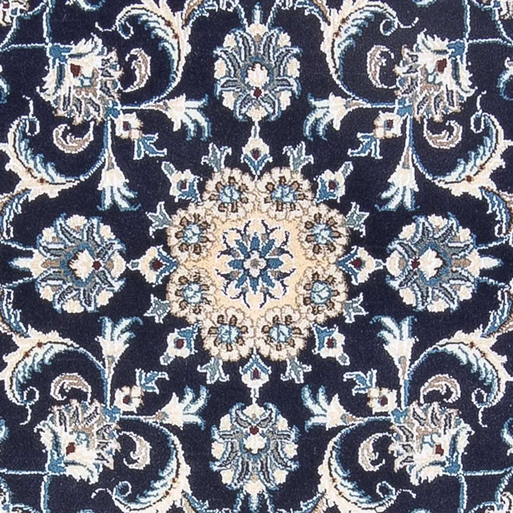 Perserteppich - Nain rund - 150 x 150 cm - dunkelblau
