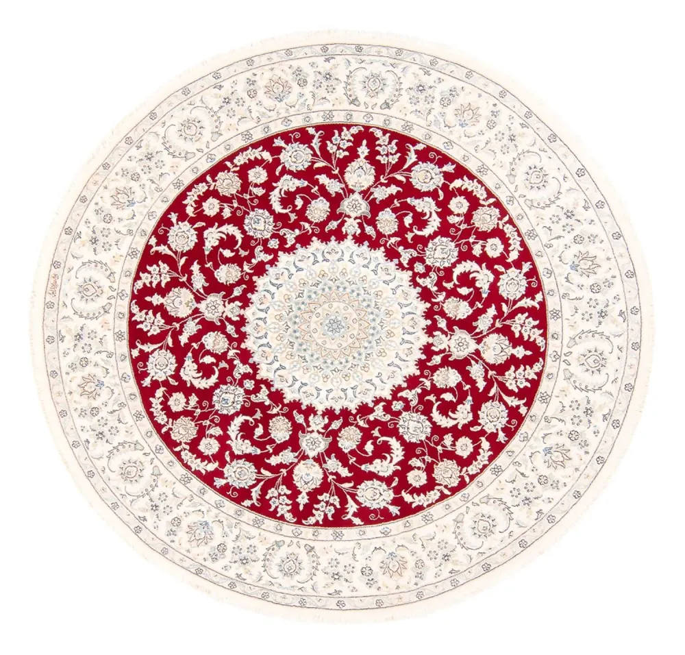 Perserteppich - Nain rund - 200 x 200 cm - rot