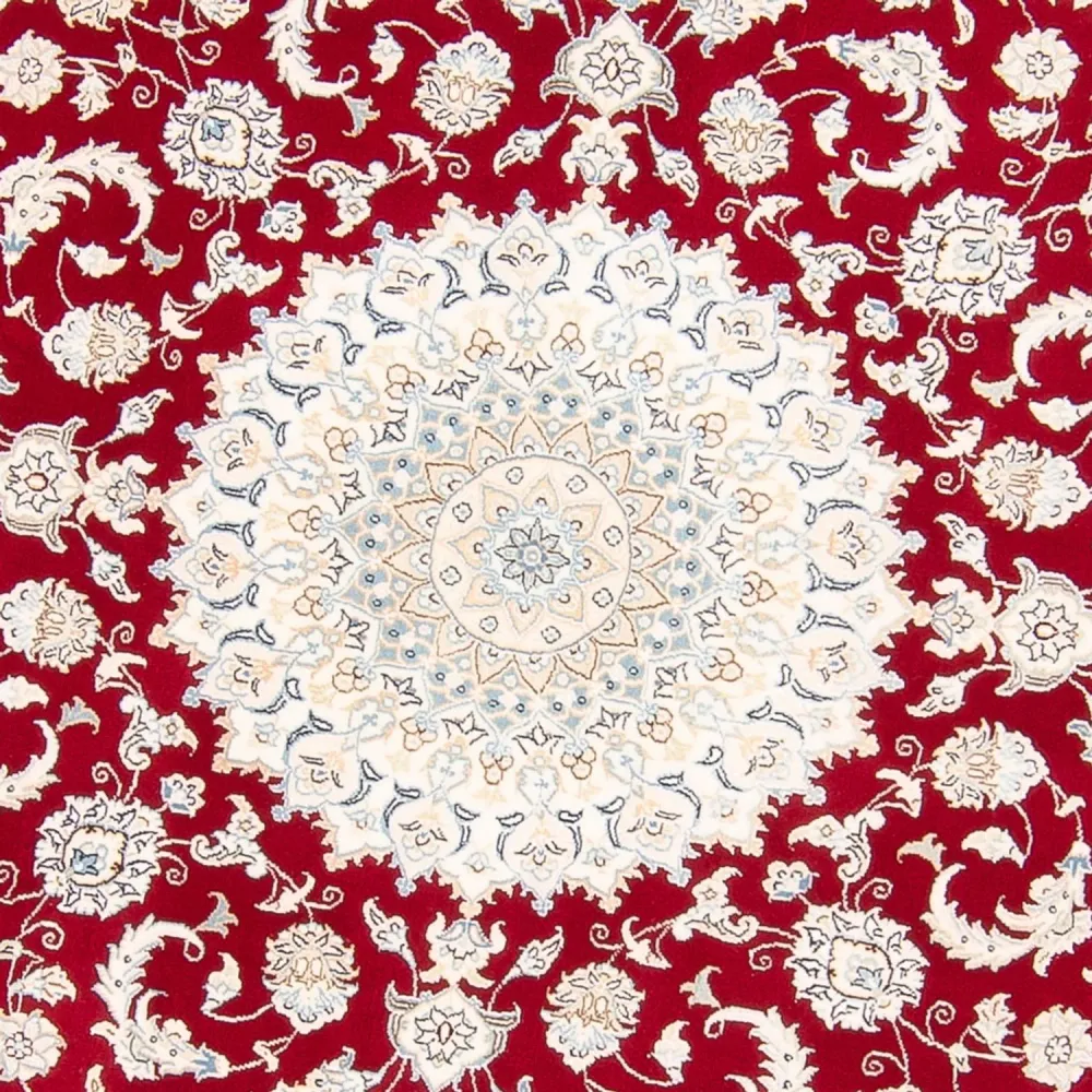 Perserteppich - Nain rund - 200 x 200 cm - rot