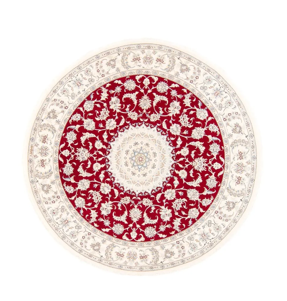 Perserteppich - Nain rund - 200 x 200 cm - rot