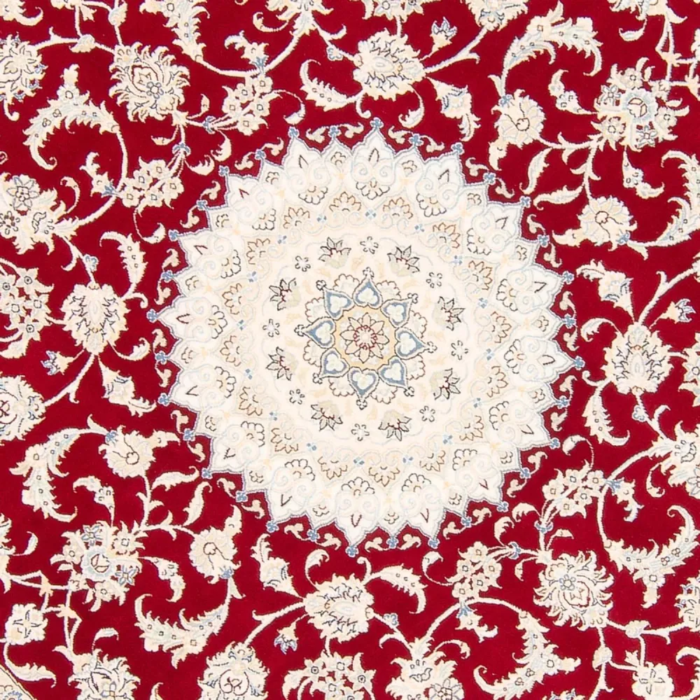 Perserteppich - Nain rund - 200 x 200 cm - rot