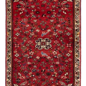 Perserteppich - Nomadic - 109 x 73 cm - dunkelrot