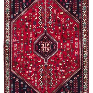 Perserteppich - Nomadic 122 x 78 cm - dunkelrot