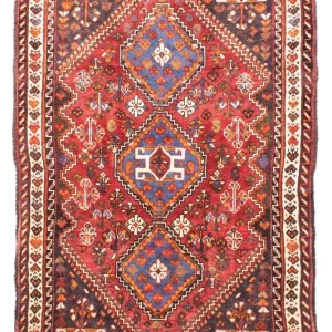Perserteppich - Nomadic 124 x 80 cm - dunkelrot