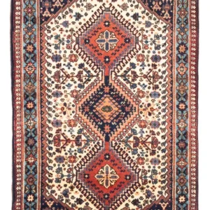 Perserteppich - Nomadic - 128 x 82 cm - creme