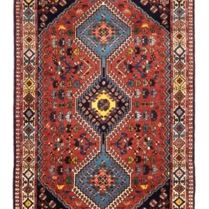 Perserteppich - Nomadic - 130 x 80 cm - rot