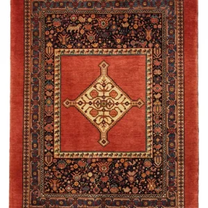 Perserteppich - Nomadic - 143 x 105 cm - mehrfarbig