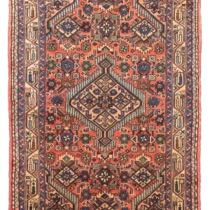 Perserteppich - Nomadic 147 x 100 cm - hellrot