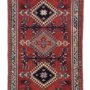 Perserteppich - Nomadic 148 x 59 cm - dunkelrot