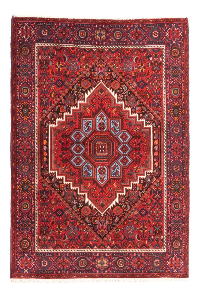 Perserteppich - Nomadic - 150 x 101 cm - rot
